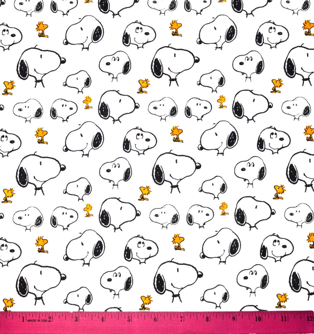 スヌーピー vintage ファブリック PEANUTS SNOOPY FABRIC | Sold by the Half Yard! | Continuous