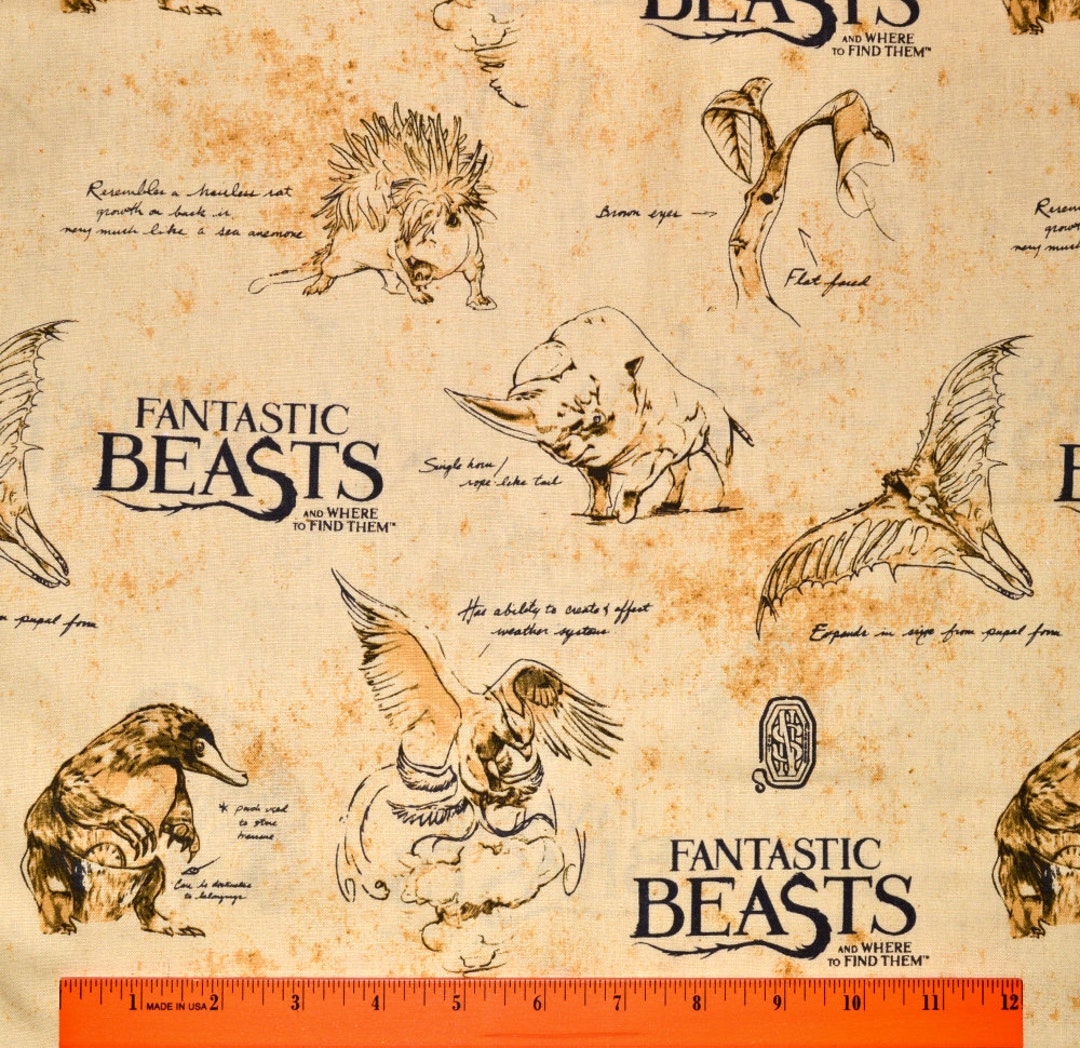 Tissu Harry Potter Poster sur fond Blanc - Au mètre