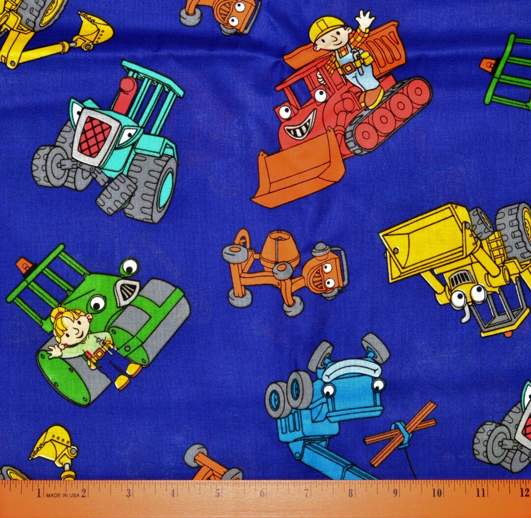 Long Retired BOB the BUILDER FABRIC Sold by the Half Yard - Etsy