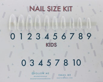 Nails Size Kit | Press on Nails | False Nails | Matte or Glossy