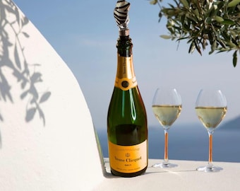 Zebra Seashell Wine Stopper