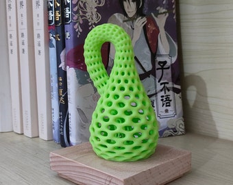 Klein bottle math art abstract gifts, home and office 3D printed ornaments