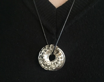 Möbius ringe und Klein Flasche Silberkette Anhänger 925S, Möbius Strip