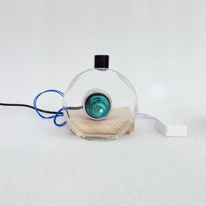 Colorful ferrofluid in a bottle and DIY audio visualizer solution provider. speaker music companion, sound control Lava Rhythm Lamp