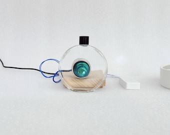 Colorful ferrofluid in a bottle and DIY audio visualizer solution provider. speaker music companion, sound control Lava Rhythm Lamp