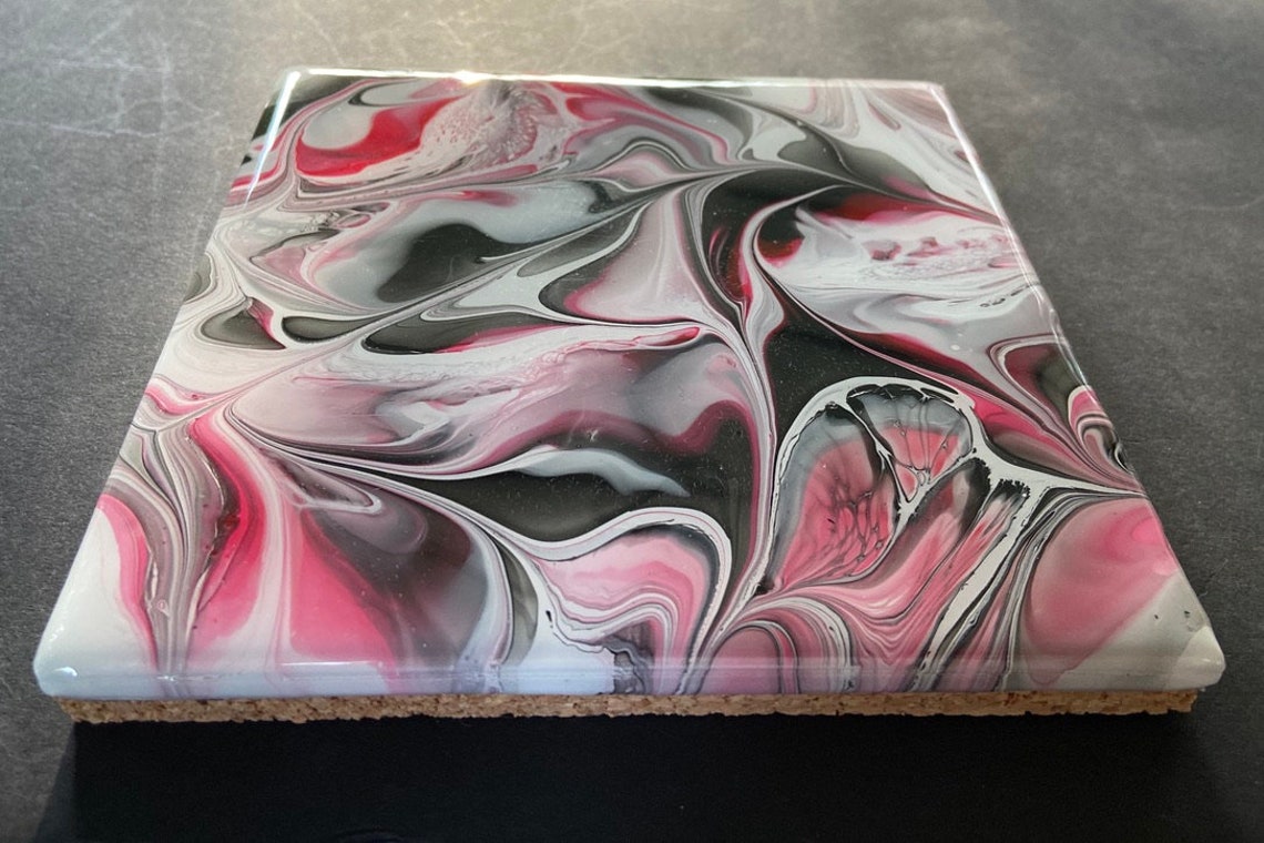 Hand Painted Ceramic Tile Hot Plate / Ohio State Hot Plate / Etsy