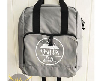 Personalised Picnic Backpack, Bag, Insulated, Family Adventures, Cool Picnic Bag, Travel Bag, Customised Bag, Hamper, Rucksack, Cooler Bag