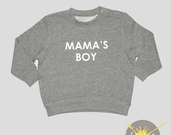 Personalised Baby Jumper, Mama's Boy, MAMA’s Girl, Kids Custom Sweatshirt, Toddler Boy, Baby Personalised Sweater, Baby Gift,Slogan Pullover