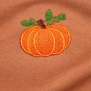 Embroidered Pumpkin Sweatshirt for Women – Autumn Jumper, Cosy Fall Pullover image 2