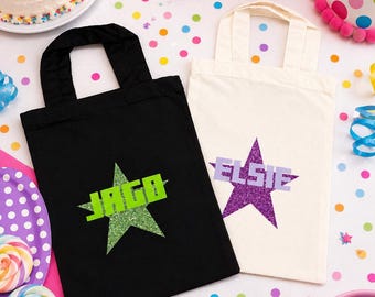 Personalised Reusable Party Bags – Custom Fabric Birthday Party Favours