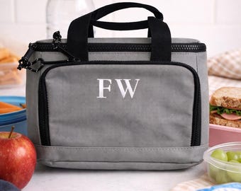 Personalised Insulated Lunch Bag – Custom Initial Cooler Bag for Work & School