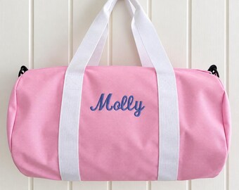 Embroidered Small Personalised Kids Duffle Bag – Custom Name Gym, Swim, Dance, Football, PE, Padel, Tennis, Drama, Clubs & Sports Holdall