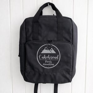 Personalised Picnic Backpack – Custom Family Insulated Cooler Bag for Adventures Black