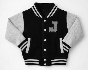 Personalised Kids Varsity Jacket – Custom Name & Number Baseball Jacket