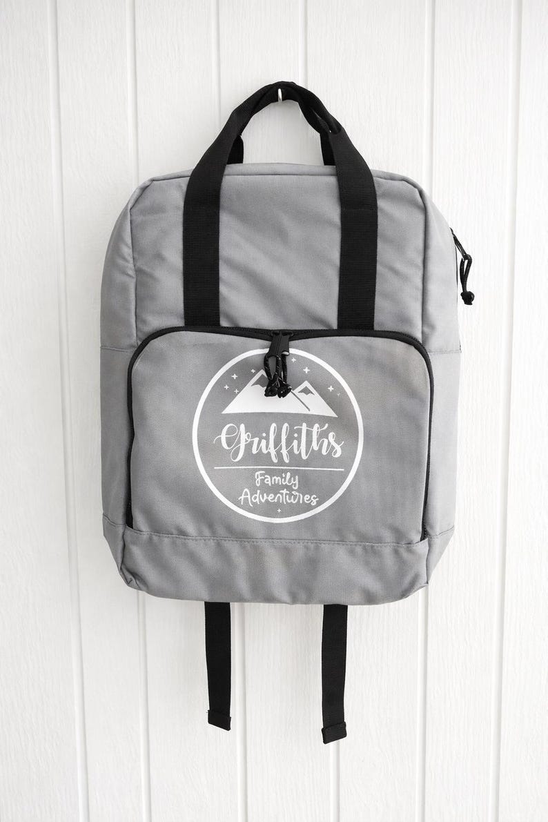 Personalised Picnic Backpack – Custom Family Insulated Cooler Bag for Adventures Gray