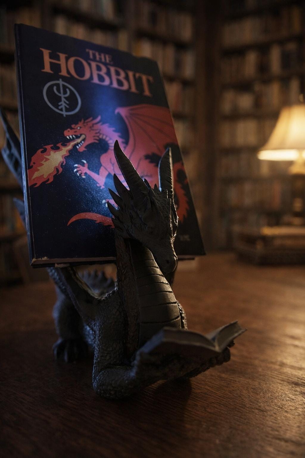 Dragon Book Holder STL – Fantasy Desk Decor With LED Slot (3D Printable ...