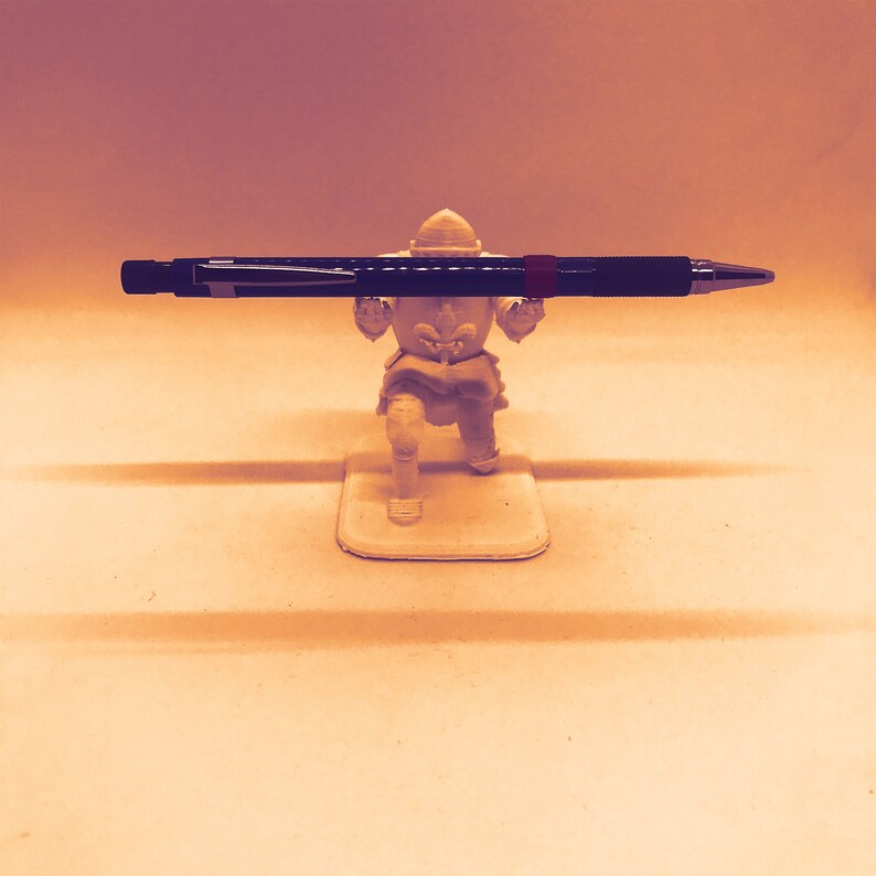 3D Printed Knight Pen Holder Knight Armor Fountain Pen Stand Etsy