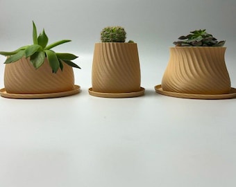 Modern Plant Pot Design STL Files for 3D Printing - Home Decoration