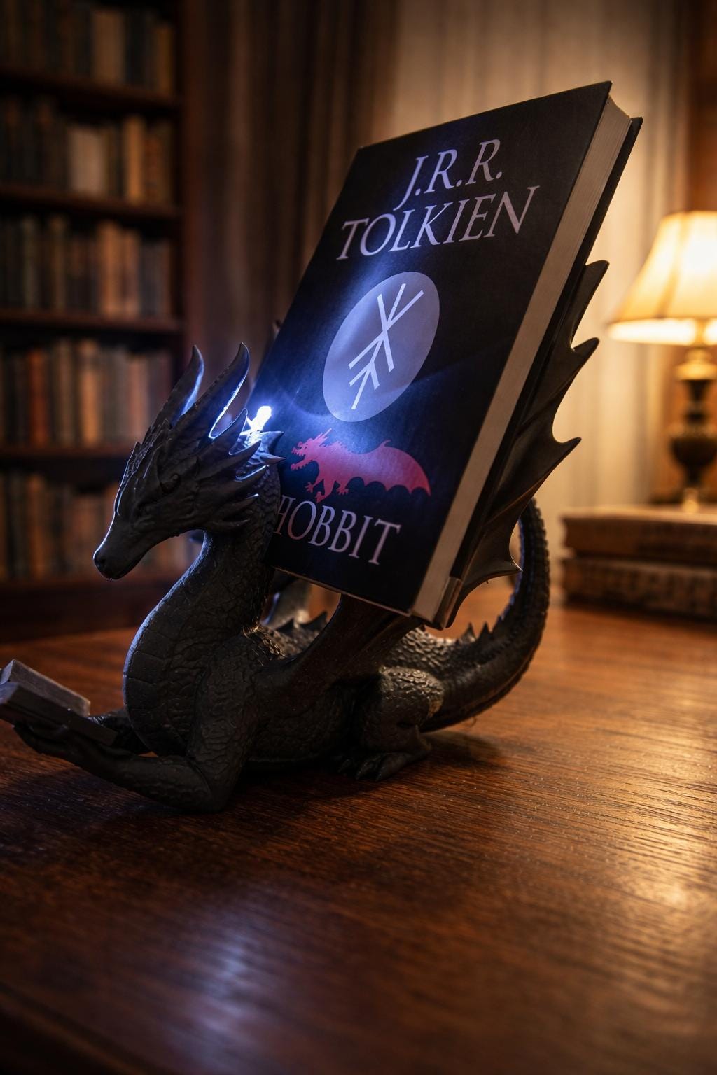 Dragon Book Holder STL – Fantasy Desk Decor With LED Slot (3D Printable ...