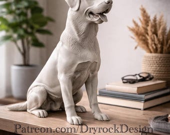 ラブラドールレトリバーの頭部 3D レリーフ彫刻 3D モデル .STL - Etsy