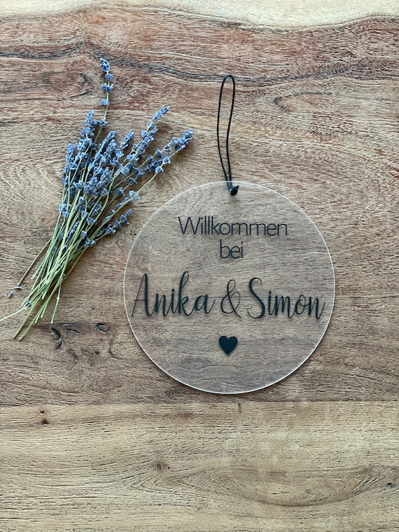Willkommen An Unserem Pool - Personalisiertes Geschenk | Türschild Für