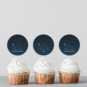 INSTANT DOWNLOAD - LEO Zodiac Sign Cupcake Toppers + Card Set | Printable Cupcake Toppers | Printable Card | Leo Birthday | Constellation