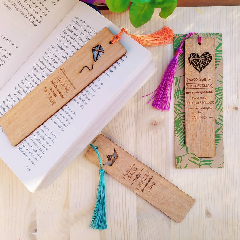 Wooden Bookmarks to Collect. Gift Idea for Teachers Students Etsy
