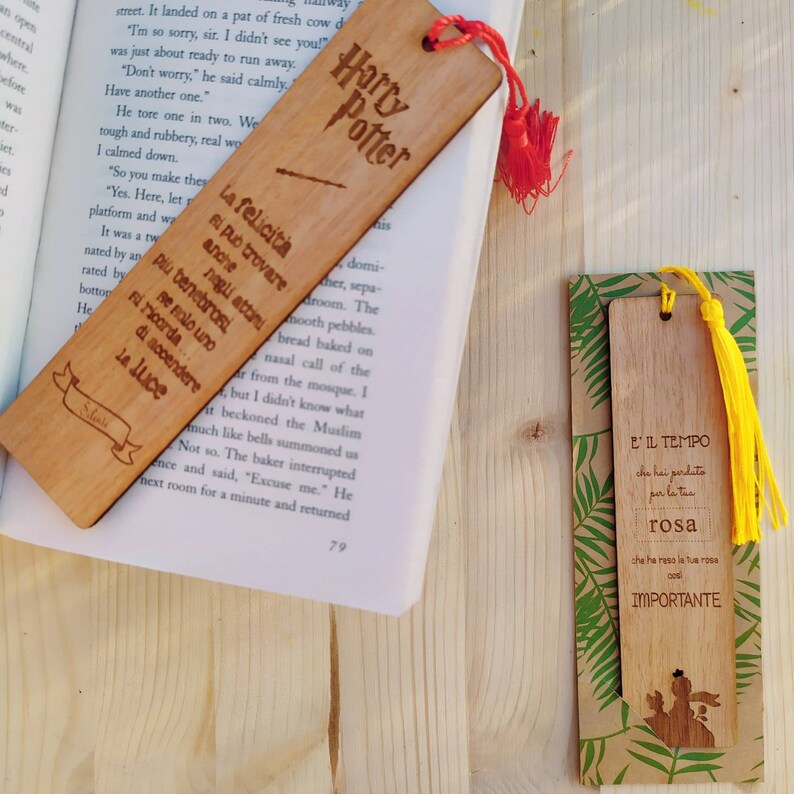 Wooden bookmarks to collect. Gift idea for teachers students Etsy