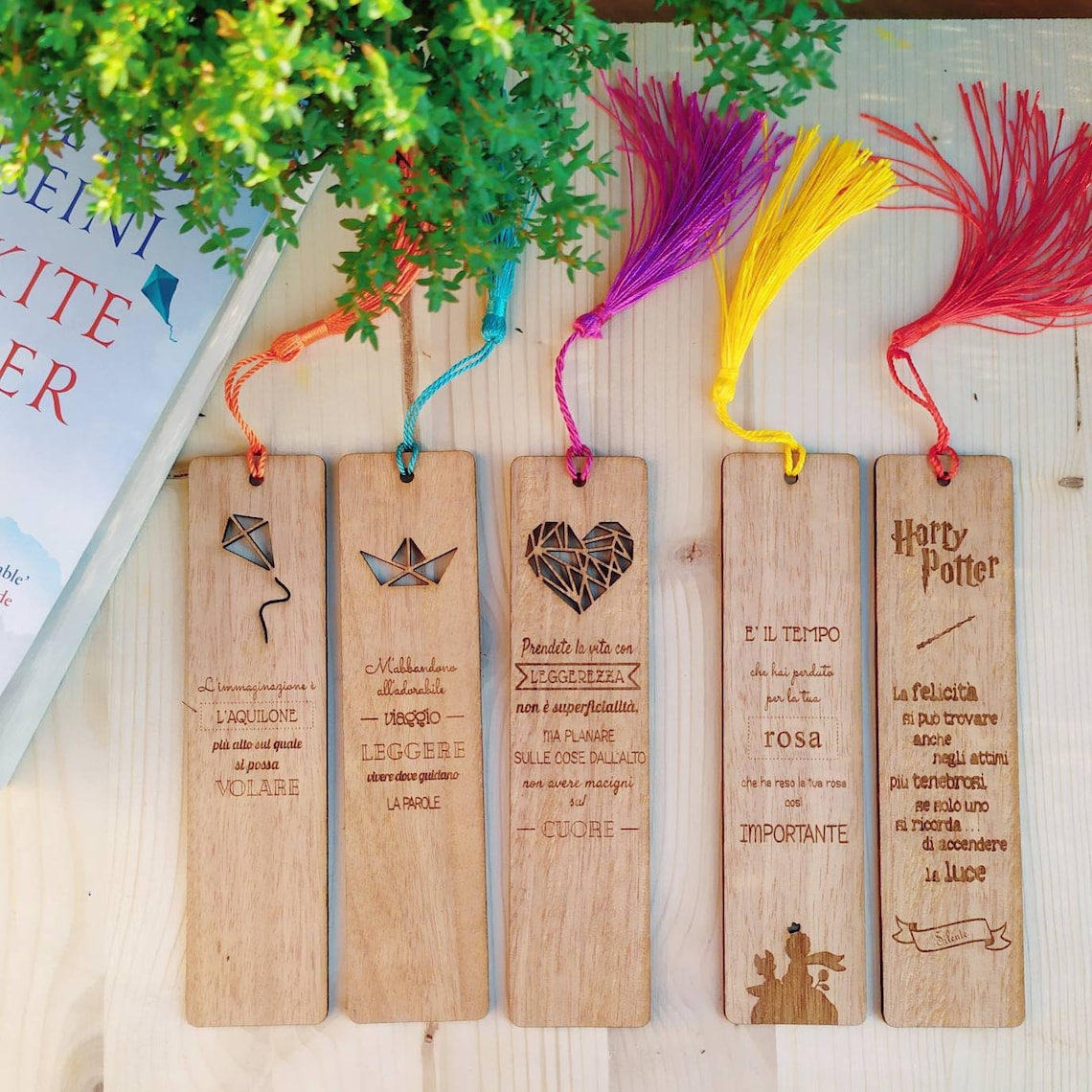Wooden bookmarks to collect. Gift idea for teachers students Etsy