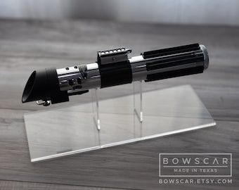 Custom Acrylic Museum Quality Display Stand for Universal Lightsaber Hilt Prop Replica Stand ESB/ANH/MPP/Etc - by Bowscar
