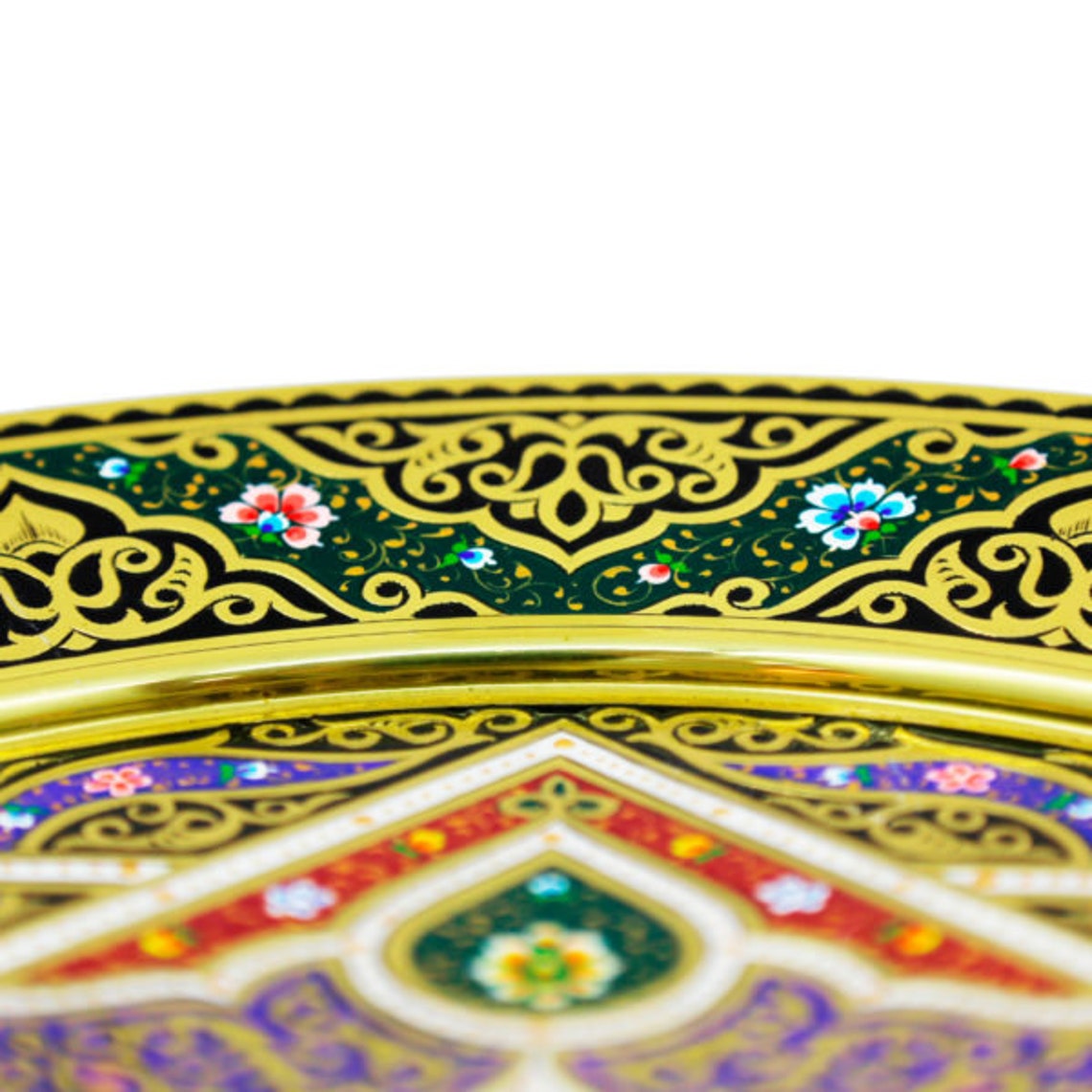 Decorative copper plate with beautiful patterns Etsy