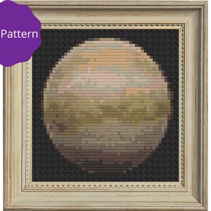 Venus Cross Stitch Pattern, Solar System Planet Embroidery, Small Astronomy X Stitch Chart, PDF Instant Download