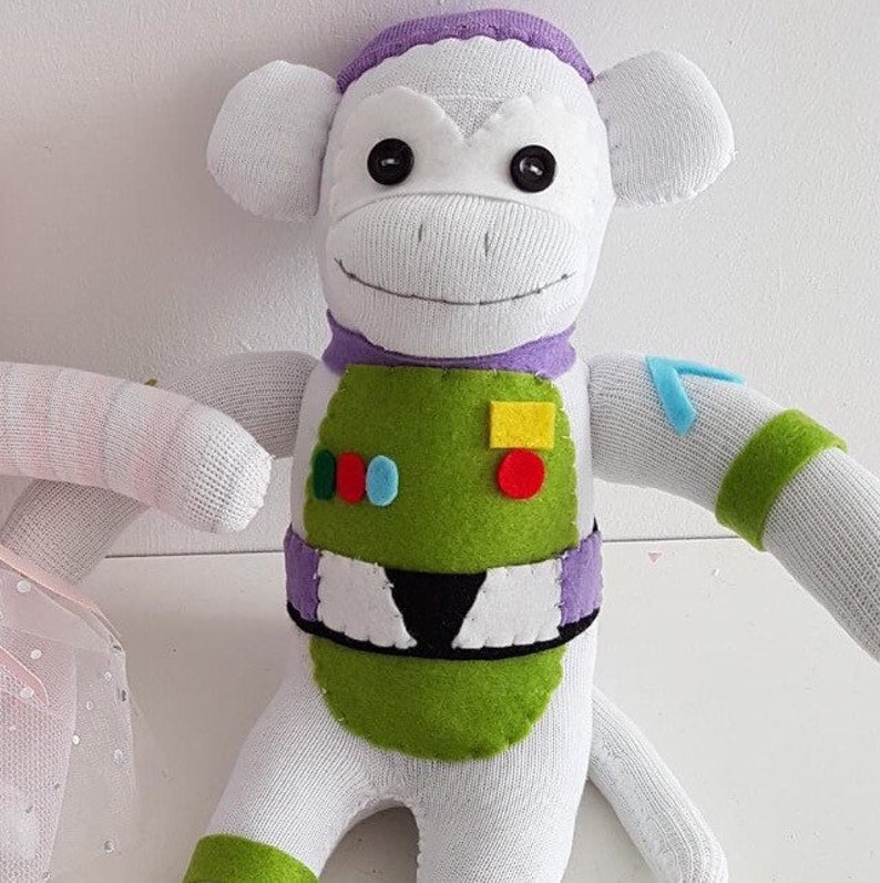 Buzz Lightyear Toy Story Sock Monkey - Etsy New Zealand