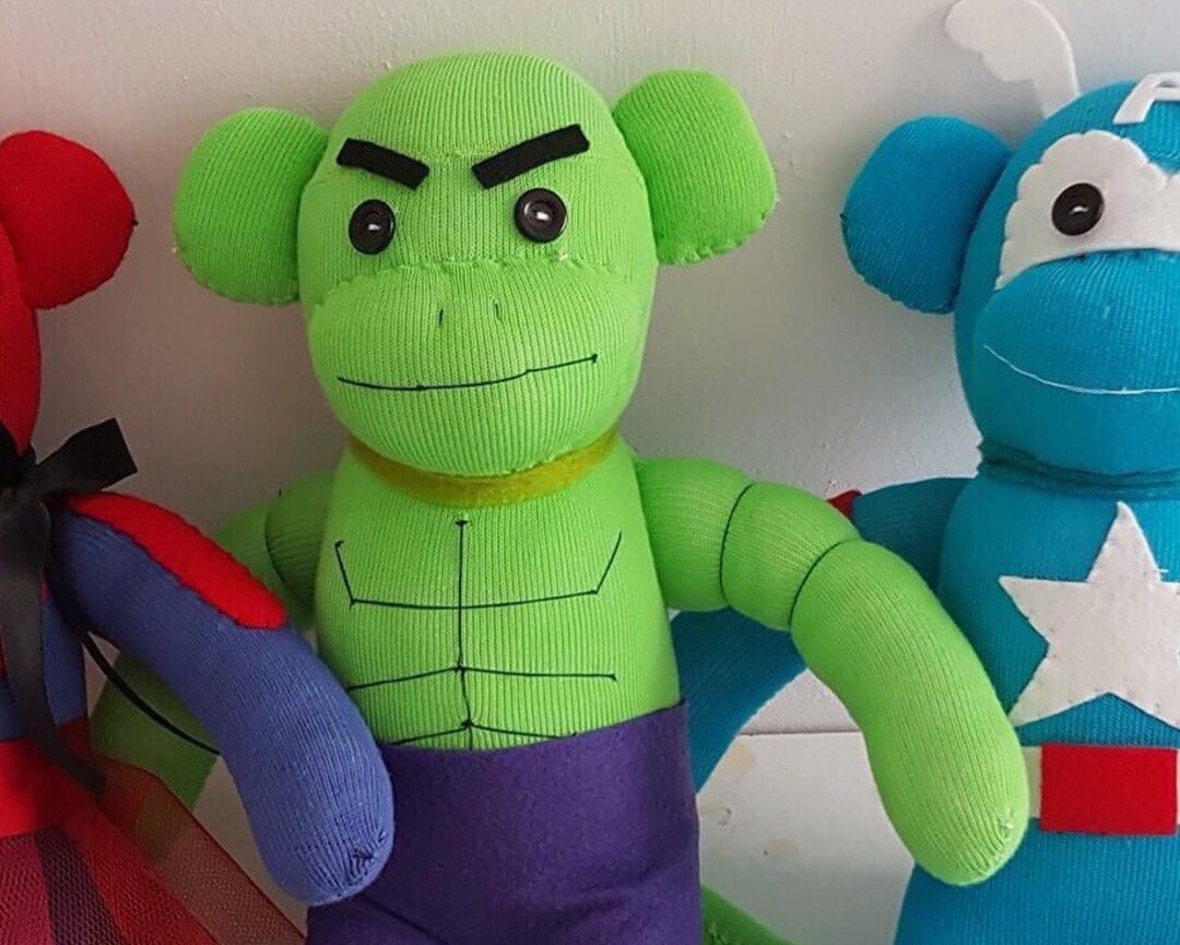 The Hulk Sock Monkey - Etsy