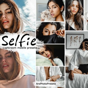 6 Lightroom Mobile Presets Selfie, Portrait preset, Instagram Presets, Lifestyle presets, Mobile filter, Blogger presets
