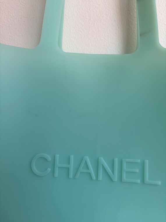 Chanel Teal Jelly Tote View 2