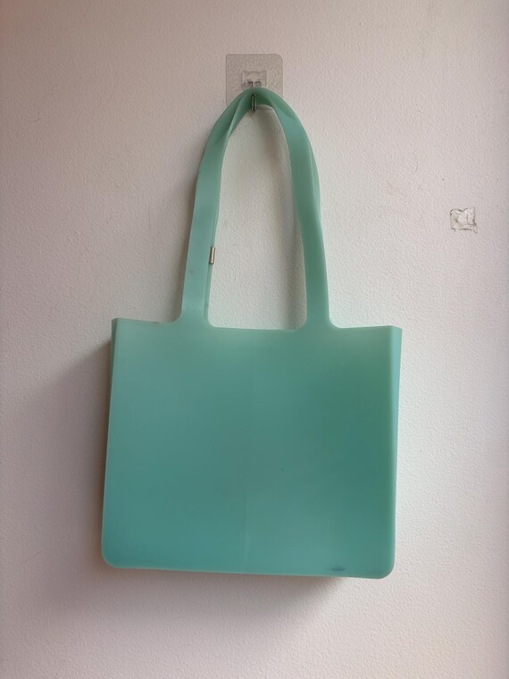 Chanel Teal Jelly Tote View 6