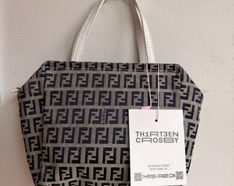 Vintage Y2K Fendi Plastic Covered Zucca FF Logo Shoulder Bag - Etsy