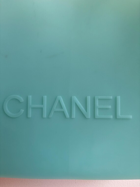 Chanel Teal Jelly Tote View 3