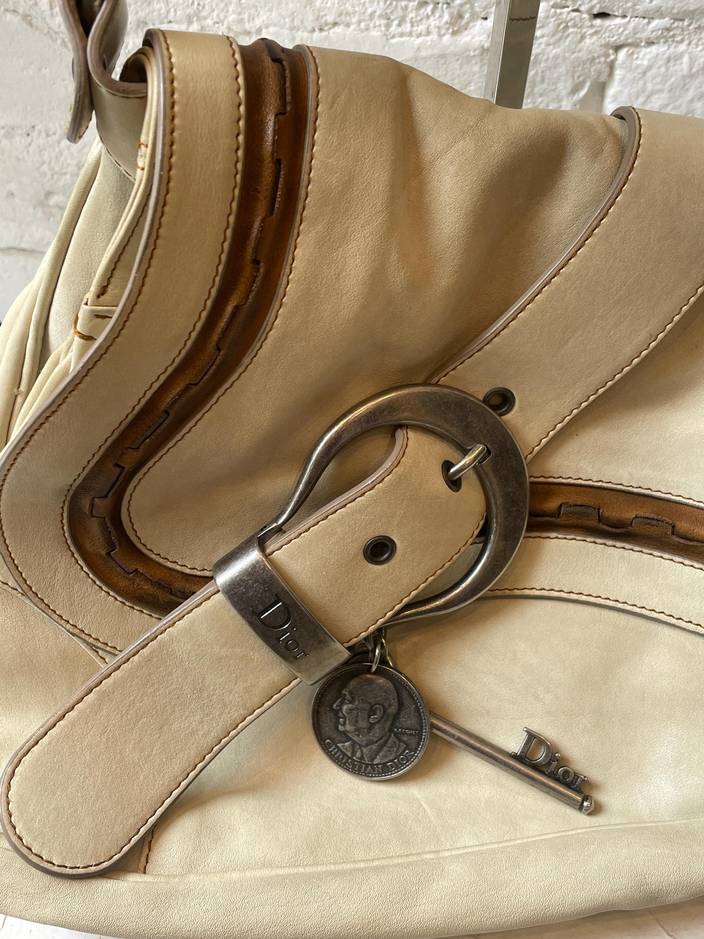 Christian Dior Gaucho Saddle Bag (white) - Etsy