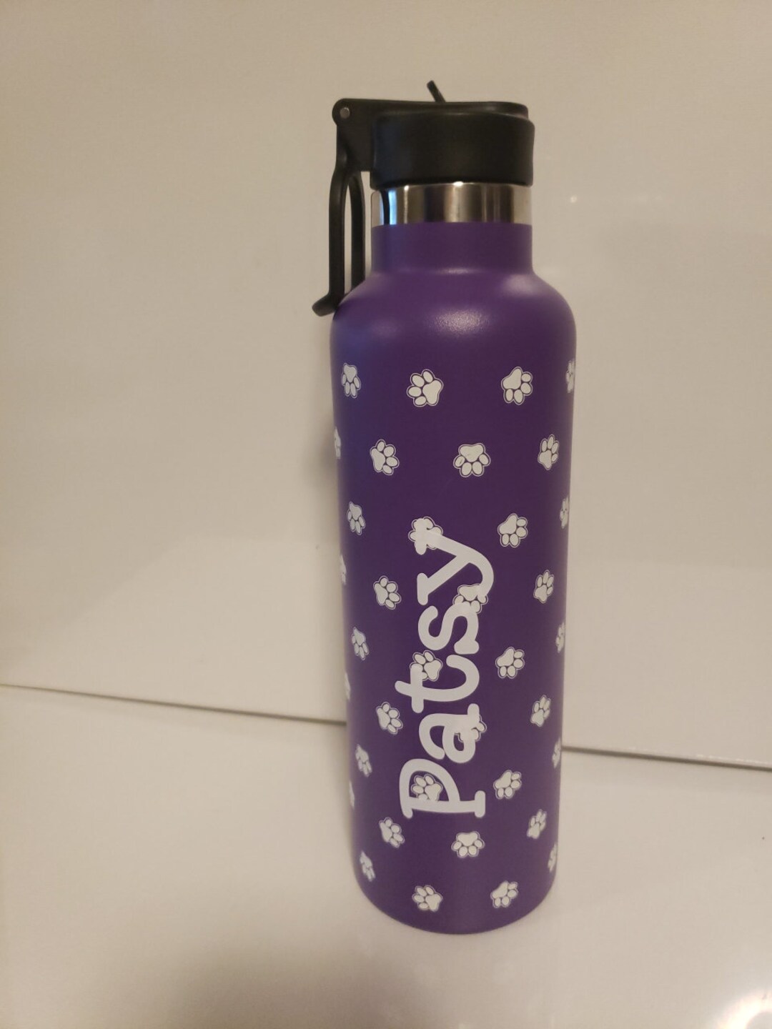Custom Insulated Water Bottle With Handle & Straw 25oz, Vacuum ...