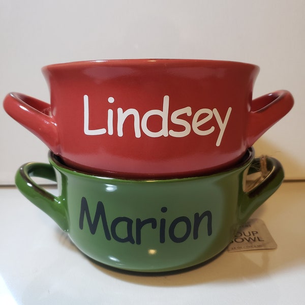 Soup Bowl Handled Etsy