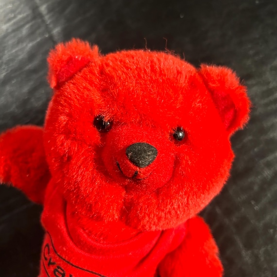 1986 Red Crayola Bear - Etsy