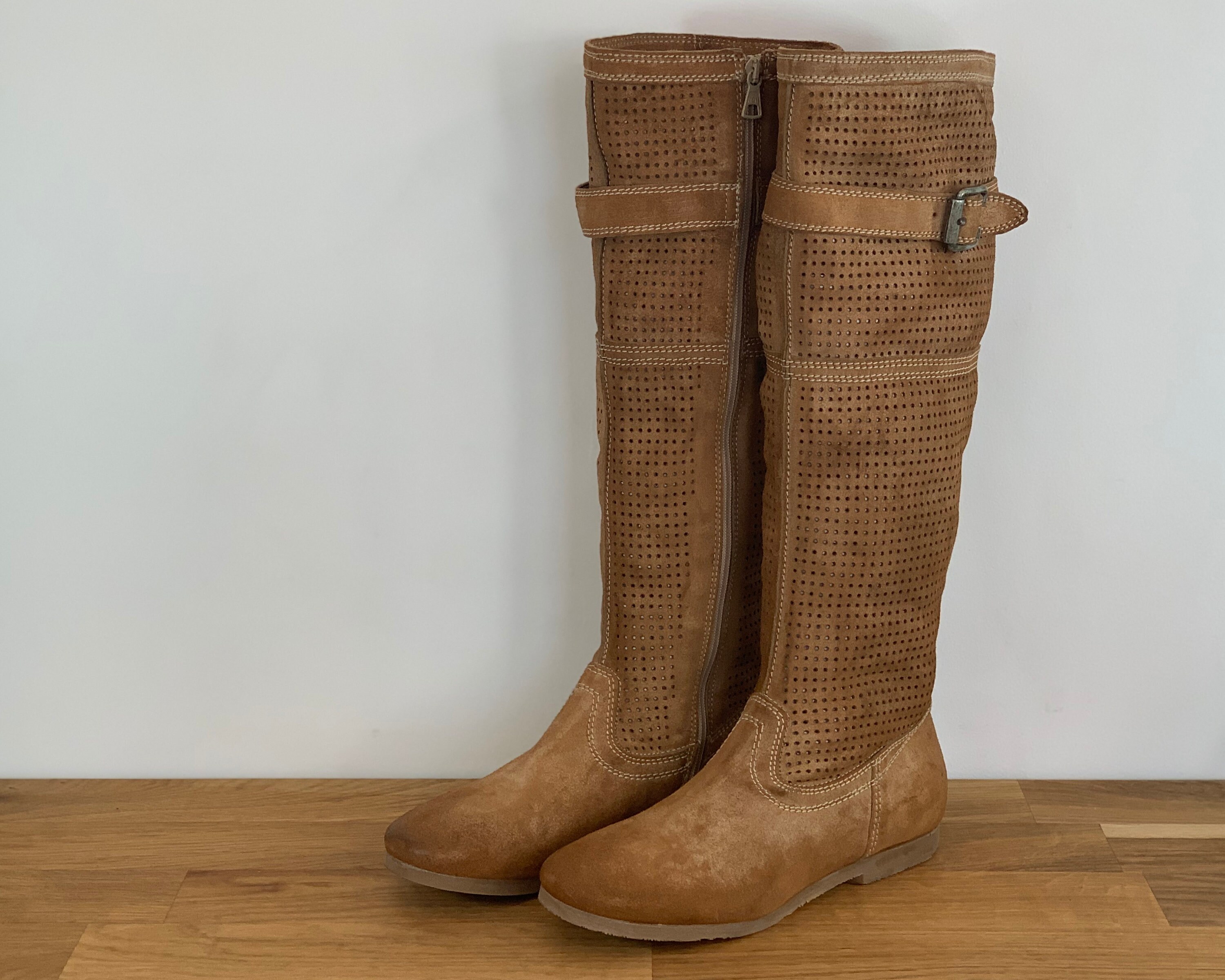 tall slouchy flat boots