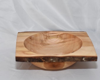 Live Edge Maple Wood Dish