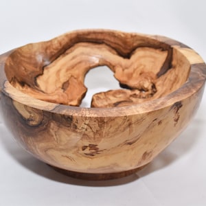 Maple Burl Footed Wood Bowl