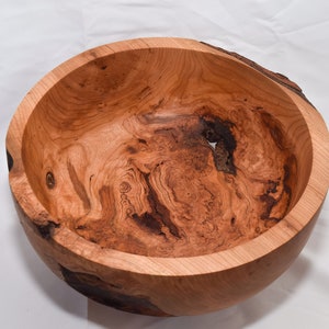 Black Cherry Wood Burl Bowl