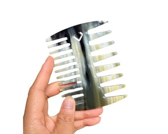 Double-sided Pocket Comb with Logo. Curly Hair Brush. Pocket comb
