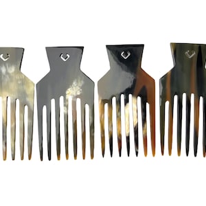 Pointy Afro Comb. Long Tooth Hairdressing Pick. Curly Hair Brush. Styling Barber tool image 3