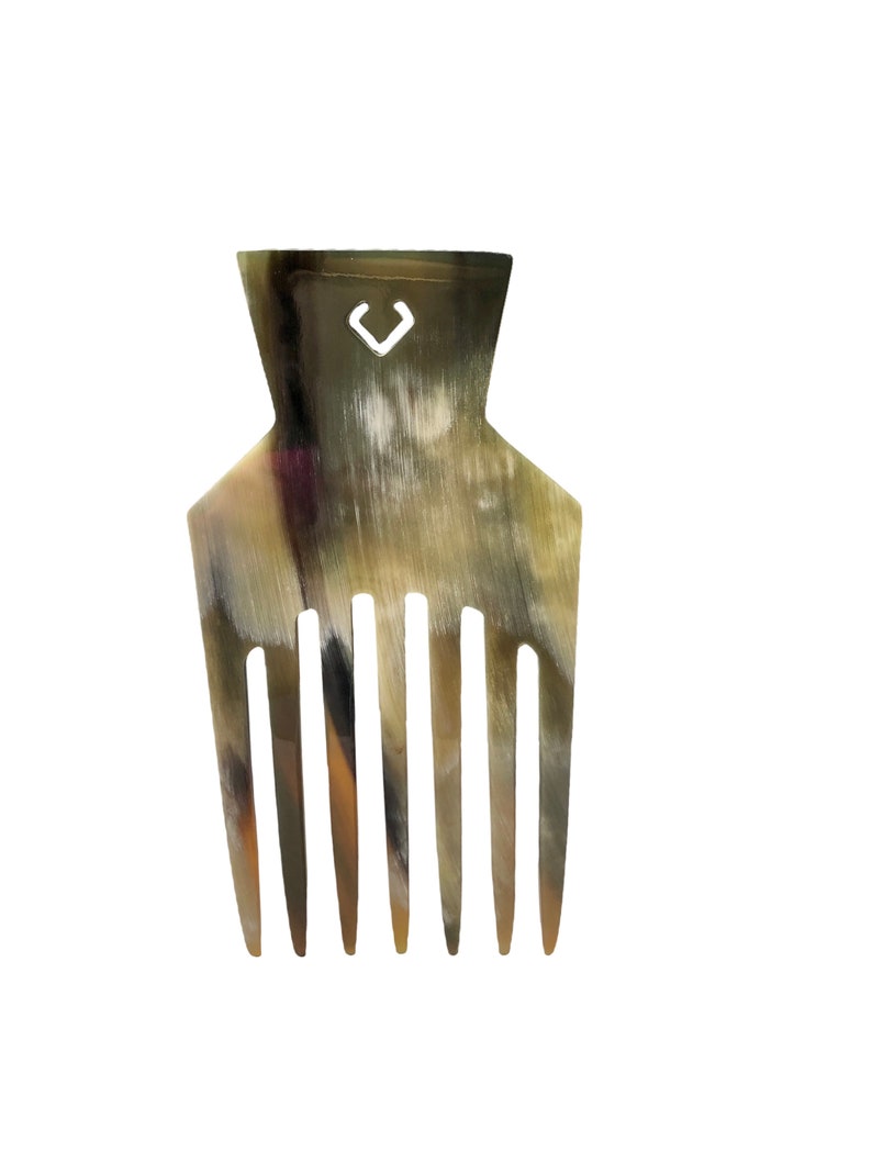 Pointy Afro Comb. Long Tooth Hairdressing Pick. Curly Hair Brush. Styling Barber tool image 2